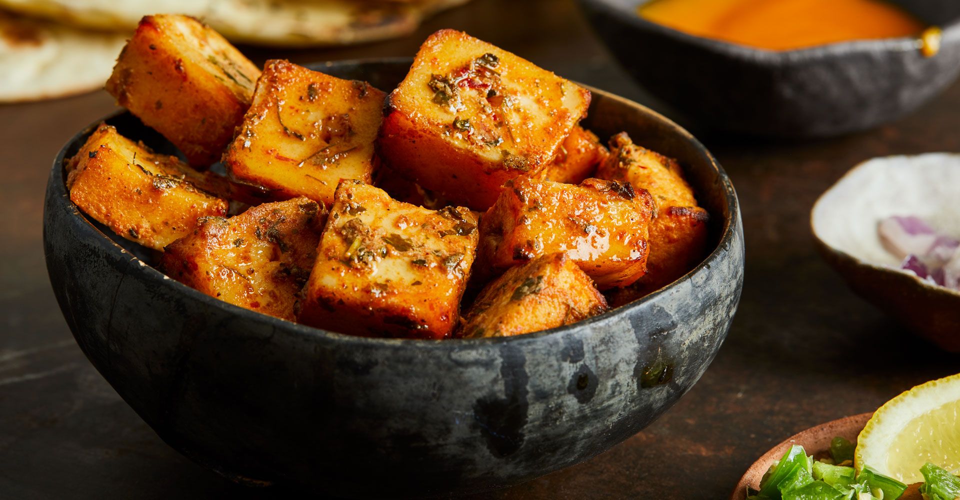 paneer cheese in a bowl